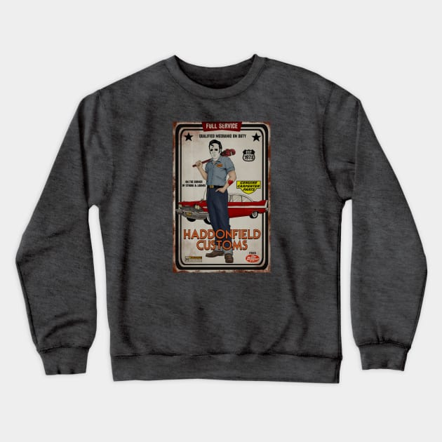 Haddonfield Customs Crewneck Sweatshirt by kyohazard